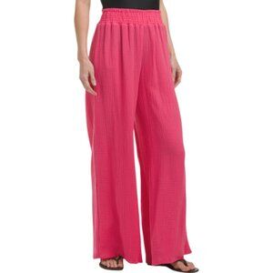 SENSEA Smocked Waist Swim Cover-up Pants